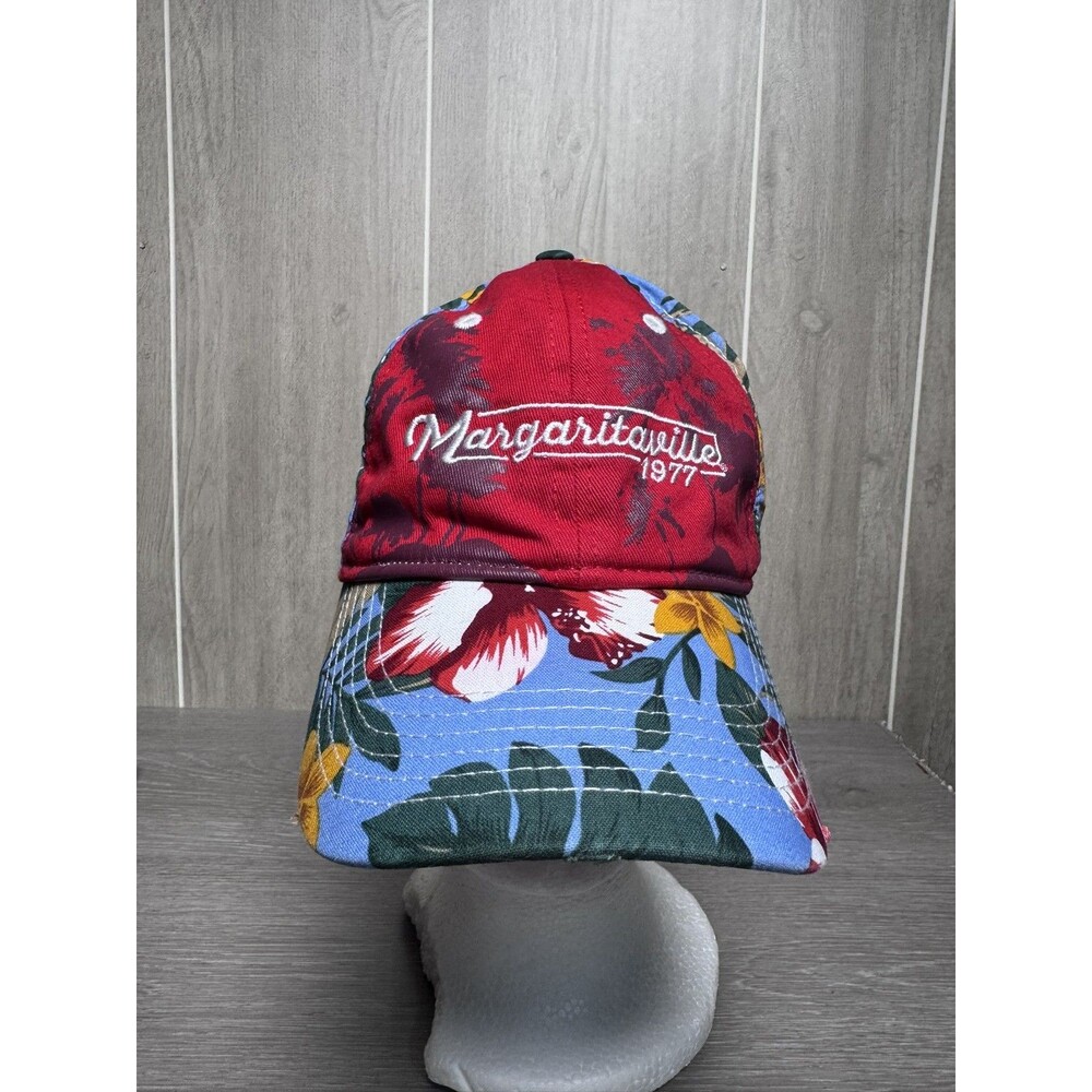 Margaritaville Grand Turk B.W.I. Floral Tropical 1977 Adjustable Baseball Cap